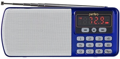 Радиоприёмник Perfeo ЕГЕРЬ FM+ Blue 248192