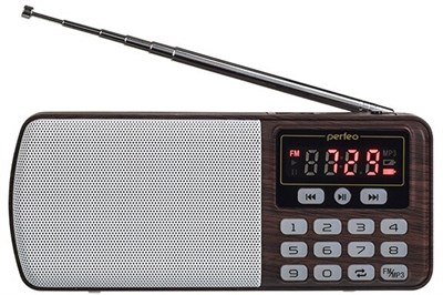 Радиоприёмник Perfeo ЕГЕРЬ FM+ Brown 248193