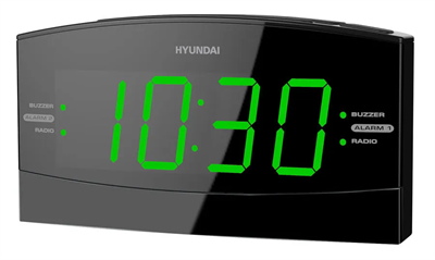 Радиобудильник Hyundai H-RCL238 Black/Green 248195