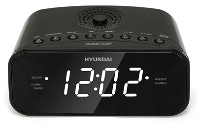 Радиобудильник Hyundai H-RCL221 Black/White 248198