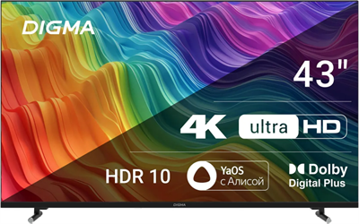 ЖК телевизор Digma 43" DM-LED43UBB33 249148