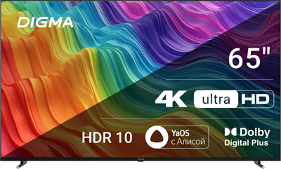 ЖК телевизор Digma 65" DM-LED65UBB33 249260