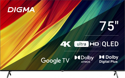 ЖК телевизор Digma 75" DM-LED75UQB31 249295