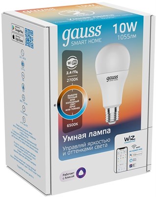 Умная лампочка Gauss Smart Home E27 10W 249486