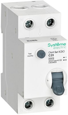 Автоматический выключатель дифференциального тока Schneider Electric City9 Set C9D36625 206836