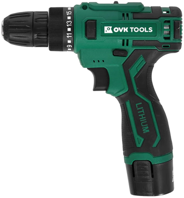 Дрель-шуруповёрт OVK TOOLS OTCS2AA-12V-1.5A 207272