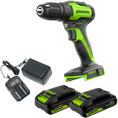Дрель-шуруповёрт Greenworks GD24DD35 (3704007CUC) 207525