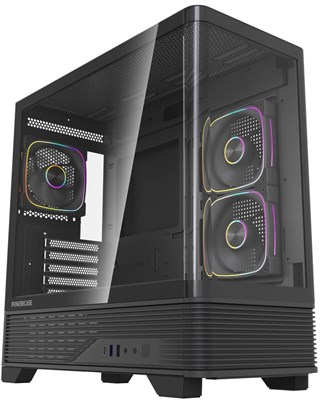 Корпус Powercase Vision Micro M6B Black 211398