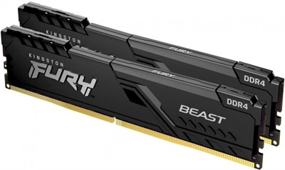Оперативная память 16GB DDR4 3600MHz Kingston Fury Beast Black (KF436C17BBK2/16) (2x8GB KIT) 213060