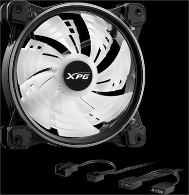 Вентилятор для корпуса ADATA XPG HURRICANE 120 PWM ARGB Black 213694