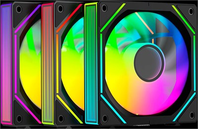 Вентилятор для корпуса Ocypus Gamma F12 UNI BK ARGB REVERSE BLADE (3 шт.) 213821