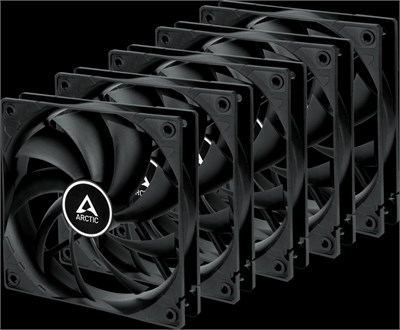 Вентилятор для корпуса Arctic F12 PWM Black (5 шт.) 213823