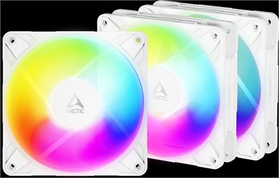 Вентилятор для корпуса Arctic P12 Pro Reverse A-RGB White (3 шт.) 213973