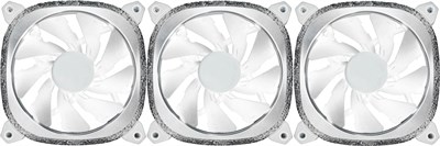 Вентилятор для корпуса Lamptron Diamond+ ARGB White (3 шт.) 214024