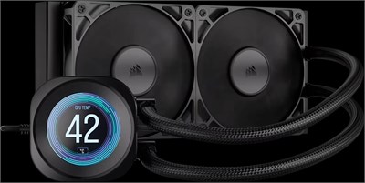 Система жидкостного охлаждения Corsair NAUTILUS 240 RS LCD Black 214315