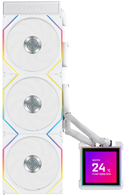 Система жидкостного охлаждения Lian Li HydroShift II LCD-S 360TL White 214347