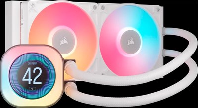 Система жидкостного охлаждения Corsair iCUE LINK TITAN 240 RX LCD White (CW-9061025-WW) 214370