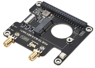 Плата расширения для одноплатного компьютера ACD Waveshare PCIe To M.2 E KEY HAT 215101