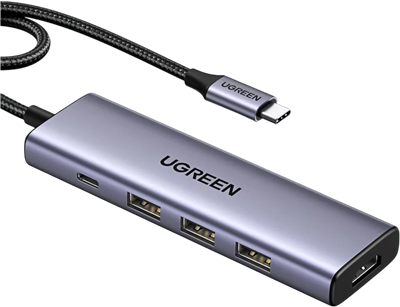 Док-станция UGREEN 5-in-1 USB-C Hub Gray (CM511) 215234