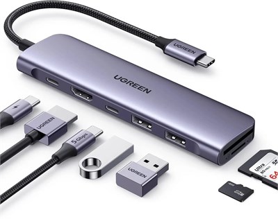 Док-станция UGREEN CM195 Space Grey (15214) 215259