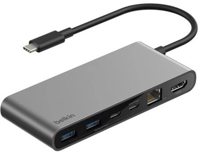 Док-станция Belkin 8-Port USB-C Hub with 2.5Gb Ethernet Space Gray 215277