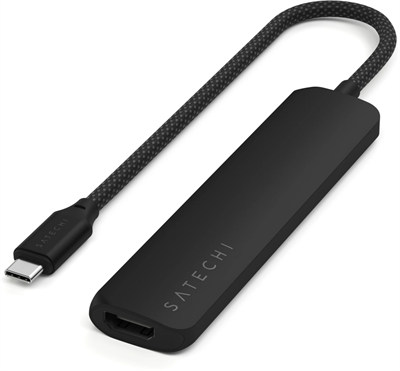 Док-станция Satechi 6-in-1 USB-C Slim Multiport Adapter Black 215281