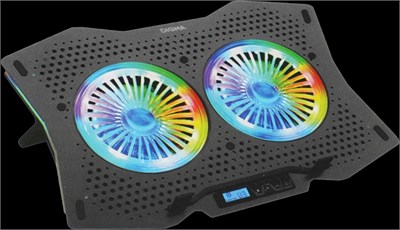 Охлаждающая подставка для ноутбука Digma D-NCP180-2X110RGB 215363