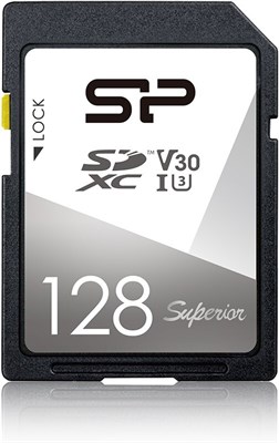 Карта памяти 128GB SD Silicon Power Superior   (SP128GBSDXCV3V10) 217753