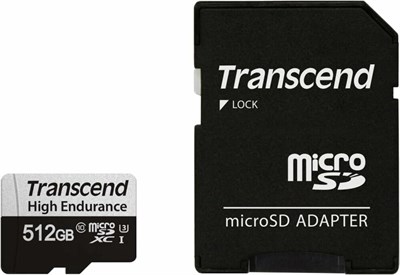 Карта памяти 512GB MicroSD Transcend 350V + SD адаптер (TS512GUSD350V) 217860