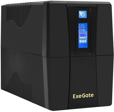ИБП ExeGate Power Smart ULB-1000.LCD.AVR.2SH.RJ.USB 221114