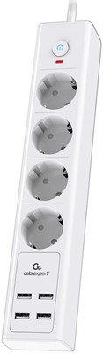 Сетевой фильтр Cablexpert Exnovo EXN-4-U4-W-2 222100