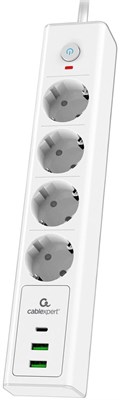 Сетевой фильтр Cablexpert Exnovo EXN-4-CU2-W-2 222152