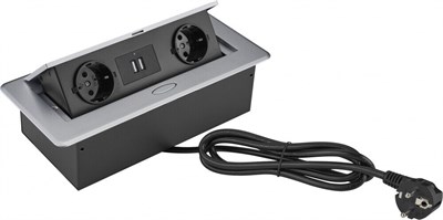 Встраиваемый удлинитель Cactus CS-SOCKET-EU/USBA-GY 222240