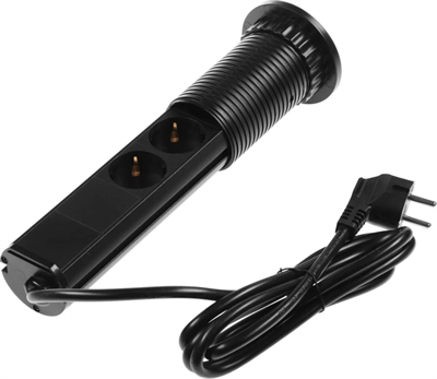 Сетевой удлинитель PREMIER Vertical 3R USB Black, 1.8м 222272