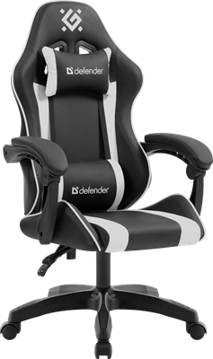 Игровое кресло Defender Legas Black/White 223364