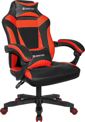 Игровое кресло Defender Master Black/Red 223379