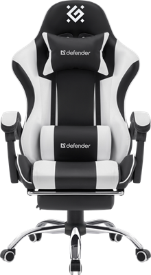 Игровое кресло Defender Tios Black/White 223407