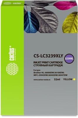 Картридж Cactus CS-LC3239XLY Yellow 225808