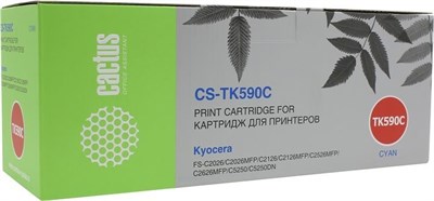 Картридж Cactus CS-TK590C Cyan 225830