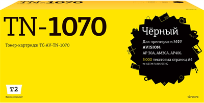 Картридж T2 TC-AV-TN-1070 Black 225936