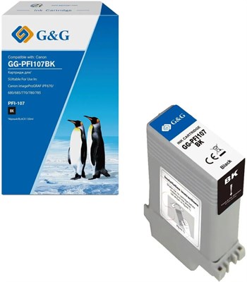 Картридж G&G GG-PFI107BK Black 226057