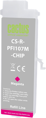 Картридж Cactus CS-R-PFI107M-CHIP Magenta 226239