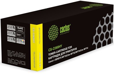Картридж Cactus CS-C069HY Yellow 226351