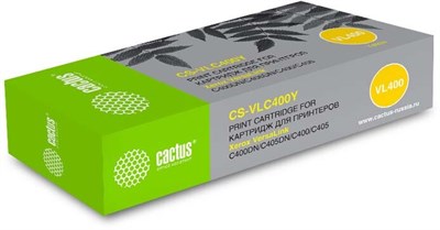 Картридж Cactus CS-VLC400YRU Yellow 226609