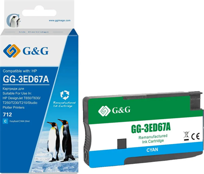 Картридж G&G GG-3ED67A Cyan 227004