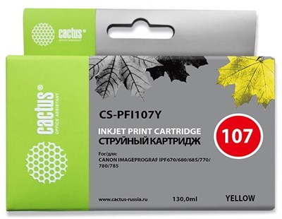 Картридж Cactus CS-PFI107Y Yellow 227165