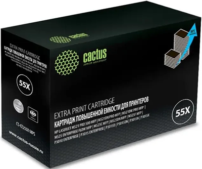 Картридж Cactus CS-CE255X-MPS Black 227197