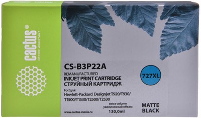 Картридж Cactus CS-B3P22A Matte Black 227202