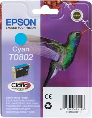 Картридж Epson C13T08024011 Cyan 227797