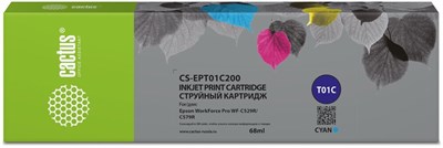 Картридж Cactus CS-EPT01C200 Cyan 227882